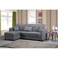 סלון פינתי שזלונג בד נפתח למיטה מבית LEONARDO