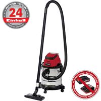גוף שואב אבק נירוסטה נטען לרכב בנפח 20 ל' Einhell