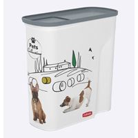 מיכל אחסון מזון יבש לחיות מחמד 6 ליטר בעיטור כלב