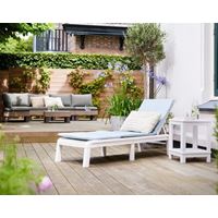 מיטת שיזוף דגם מיורקה בגוון לבן כולל מזרון KETER