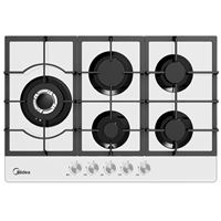 כיריים גז 5 להבות בישול בגימור לבן 75G50ME060-GFL