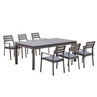 פינת אוכל אלומיניום נפתחת מותאמת לגינה HKLEIN