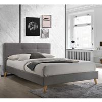 מיטת זוגית מעוצבת 160x190 בריפוד בד HOME DECOR