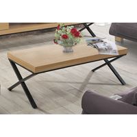 שולחן לסלון בשילוב MDF מצופה פורניר דגם אופיר