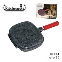 מחבת יציקה כפול 30 ס"מ שחור LA  KITCHENETTE