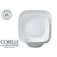 סט צלחות 18 חלקים של קורנינג דגם 400 Pure White