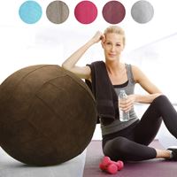 כדור ישיבה מדליק עם בד קטיפתי וידית נשיאה