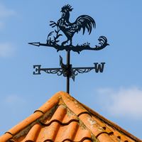 שבשבת רוחות מברזל עם דמות תרנגול לעיצוב הגינה 1102