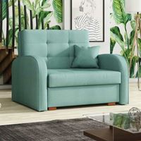 כורסא אירופאית נפתחת למיטה עם ארגז מצעים