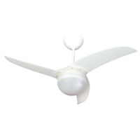 מאוורר תקרה "BRAZIL 48 לבן שקוף+שלט