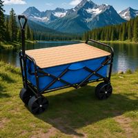 עגלת קמפינג כולל שולחן מתכת מתקפל PLAYA