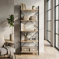 כוננית ספרייה 5 מדפים 60 ס"מ דגם אבירם Tudo Design