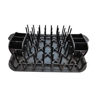 מייבש כלים קרפט פלסטיק שחור 30/40 ס"מ PLANERO