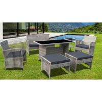 מערכת ישיבה לגינה טנריף 7 חלקים מתכת מגולוונת