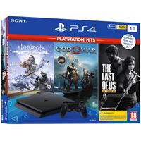 קונסולת PS4 SLIM בנפח 1TB  כולל 3 משחקי HITS