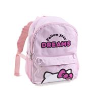 תיק גן עם כיס קדמי גדול- הלו קיטי Hello Kitty