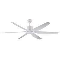 מאוורר תקרה "GIANT B17 66 לבן + שלט DC