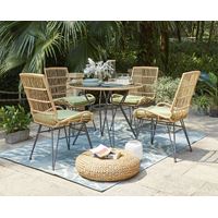 מערכת ישיבה 5 חלקים לגינה בנגקוק שלדת מתכת SUNRISE