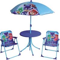 סט פטיו עם 2 כסאות,שולחן עגול ושימשייה - כוח פיג'י