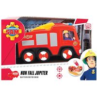 כבאית יופיטר עם אורות מהבהבים ואינה נופלת