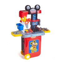 מזוודת טרולי נפתחת לערכת כלי עבודה- מיקי מאוס