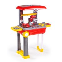 מזוודת טרולי נפתחת לערכת כלי עבודה