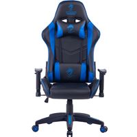 כיסא גיימינג בעיצוב ייחודי DRAGON צבע שחור/כחול