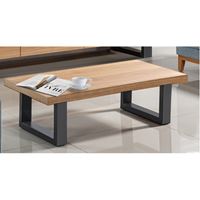 שולחן לסלון עץ בשילוב פורניר וודסטוק LEONARDO