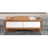 שולחן לסלון צבעי עץ בשילוב לבן דגם מטרו LEONARDO