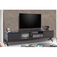 מזנון סלוני בדוגמת שיש שחור דגם ברק LEONARDO