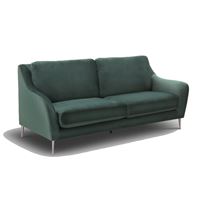 ספה תלת מושבית מעוצבת בריפוד בד קטיפה HOME DECOR