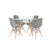 סט שולחן דה וינצ'י + 4 כסאות בארי Idesign