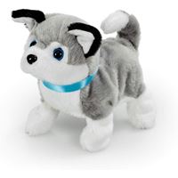 בובה אינטראקטיבית של גור האסקי- זז ומכשכש בזנב!