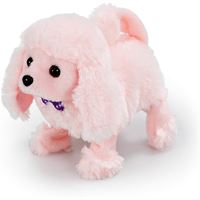 בובת גור פודל ורוד אינטראקטיבית- זזה ומכשכשת בזנב!