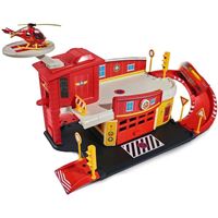 תחנת כיבוי אש של סמי הכבאי עם מנחת גג ומסוק וולבי