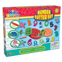 ערכת יצירה לילדים מבצק עם שבלונות להכנת מספרים