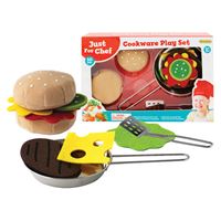 משחק דימיון לילדים- ערכה להכנת המבורגר 10 חלקים