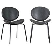 זוג כסאות לפינת אוכל עם רגלי מתכת HOME DECOR