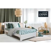 מיטה מעץ מלא מעוצבת + מזרון דגם 5033 מבית אולימפיה