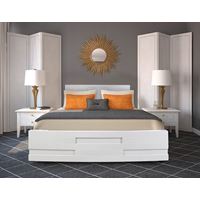 מיטה מעוצבת מעץ מלא + מזרון דגם 7034 מבית אולימפיה