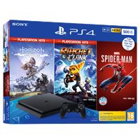 קונסולת PS4 SLIM בנפח 500GB עיצוב דק כולל 3 משחקים
