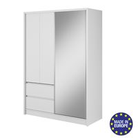 ארון בגדים 150 ס"מ משולב הזזה ופתיחה HOME DECOR