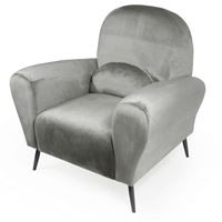 כורסת בוסטון בצבע כסוף מבית IDESIGN