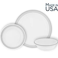 סט צלחות 36 חלקים ל 12 סועדים Mystic gray קורל