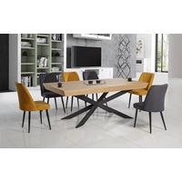 פינת אוכל נפתחת + 6 כיסאות ביסטרו אור LEONARDO