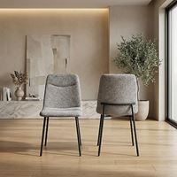 זוג כיסאות לפינת אוכל דגם פולג – אפור HOME DECOR