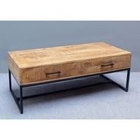 שולחן סלון עץ טבעי מנגו דגם 6704 מבית H.KLEIN