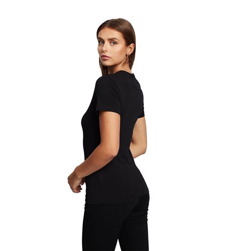 טי שירט  Calvin Klein לנשים דגם Foil Monogram Logo