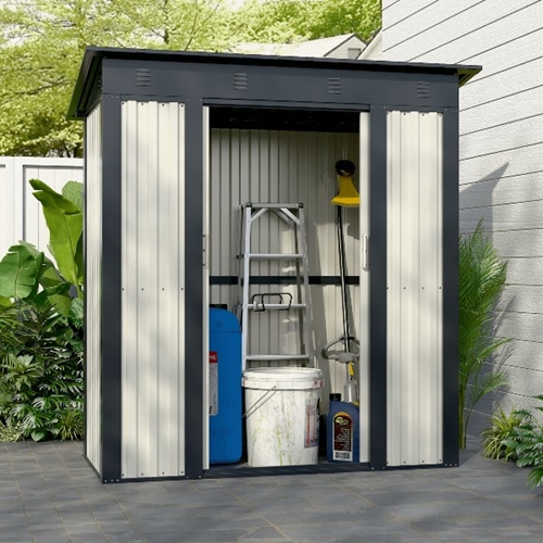 מחסן מתכת דגם SA1 מידה Garden Top 1.80X0.92