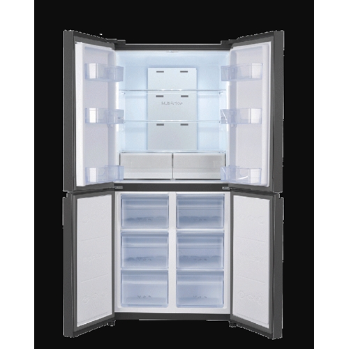 מקרר 4 דלתות   TCL TRF460WEXGB זכוכית שחורה